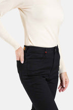 Jean skinny taille haute noir JACQUELINE femme, BLACK, taille 26, porté par Jessica (1m75) (FAM PARIS) – photo 1