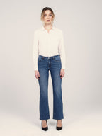 Jean bootcut bleu BEA femme, BLUE, taille XS, porté par Priscilla (1m76) (FAM PARIS) – photo 1