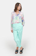 Mom confort menthe FRANCE femme, MINT, taille XS, porté par Claire (1m76) (FAM PARIS) – photo 1