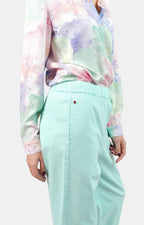 Mom confort menthe FRANCE femme, MINT, taille XS, porté par Claire (1m76) – photo 4
