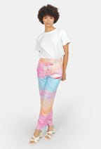 Pantalon imprimé Pastel A RAFA femme, PASTEL A, taille XS, porté par Marie (1m71) (FAM PARIS) – photo 1