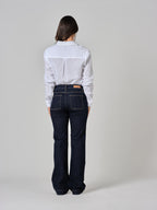 Jean bootcut brut BELLA femme, BRUT, taille 25, porté par Valentine (1m70) – photo 4
