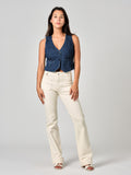 Jean bootcut greige BELLA femme, GREIGE, taille 25, porté par Valentine (1m70) (FAM PARIS) – photo 1