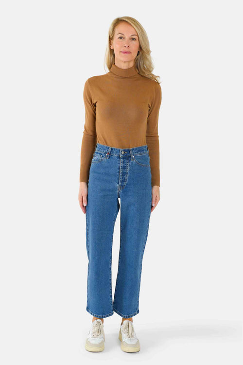 Jean straight stone POLA femme, STONE, taille 26, porté par Jessica (1m75) (FAM PARIS) – photo 1