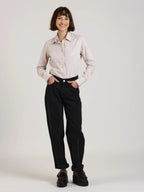 Jean baggy Élégance décontractée et confort assuré LENA femme, BLACK, taille XS, porté par Léa (1m70) (FAM PARIS) – photo 1
