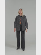 Chemise oversize en jean carbon SOFIA