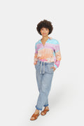 Mom confort bleu clair FRANCE femme, LIGHT BLUE, taille XS, porté par Marie (1m71) (FAM PARIS) – photo 1