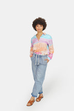 Mom confort bleu clair FRANCE femme, LIGHT BLUE, taille XS, porté par Marie (1m71) (FAM PARIS) – photo 1