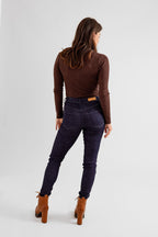 Jean skinny brut COLETTE femme, BRUT, taille 26, porté par Eden (1m70) – photo 3