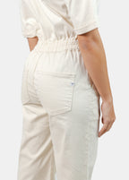Combinaison évasée manches courtes écru DELPHINE femme, GREIGE, taille XS, porté par Marie (1m71) (FAM PARIS) – photo 1